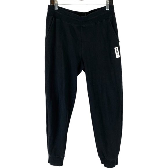 🌷 Adidas Black Brilliant Basics Track Pant Sweatpants Size M - Picture 2 of 12